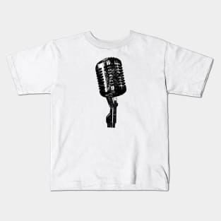 Vintage Microphone Radio Singing Voice Kids T-Shirt